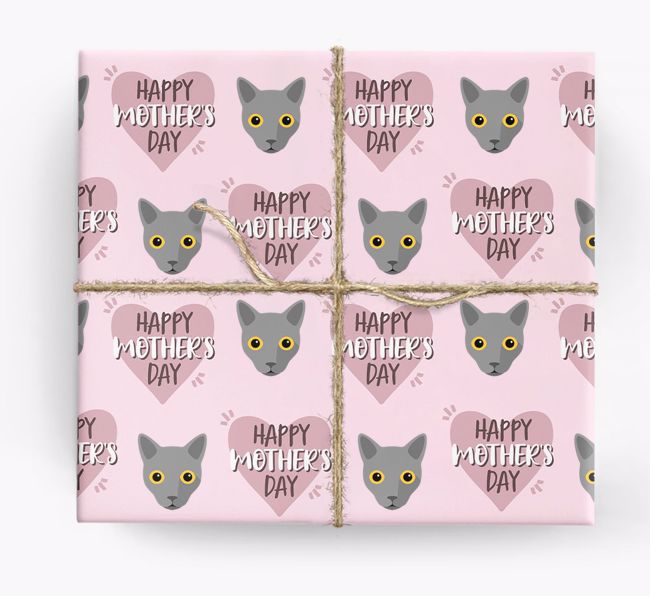 'Happy Mother's Day' - Personalized {breedCommonName} Wrapping Paper