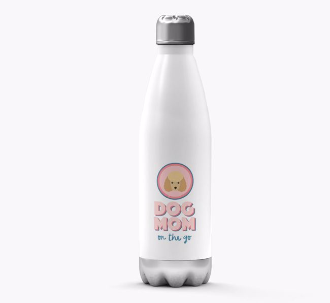 Dog Mom On The Go: Personalized {breedFullName} Water Bottle