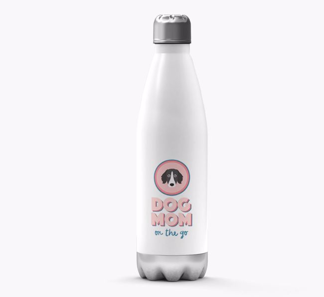 Dog Mom On The Go: Personalized {breedFullName} Water Bottle