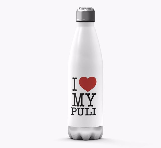 'I Love My {breedCommonName} ' Personalized Water Bottle