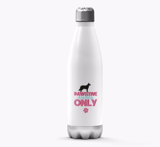 'Pawsitive Vibes Only' - Personalized {breedFullName} Water Bottle