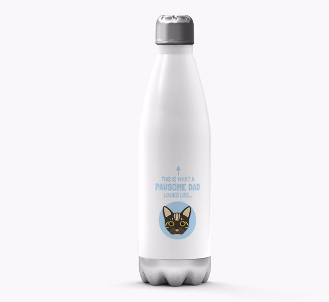 'Pawsome Dad...' - Personalized {breedFullName} Water Bottle