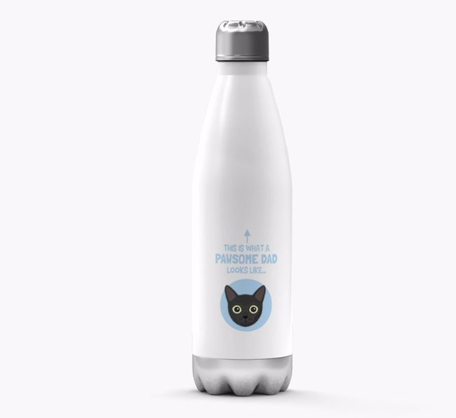 'Pawsome Dad...' - Personalized {breedFullName} Water Bottle