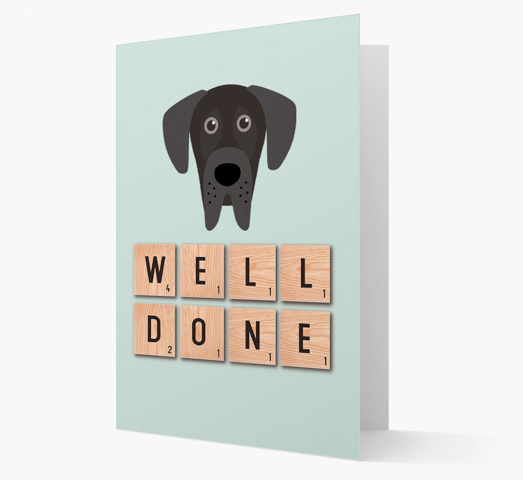 Well Done Card with {breedFullName} Yappicon Front