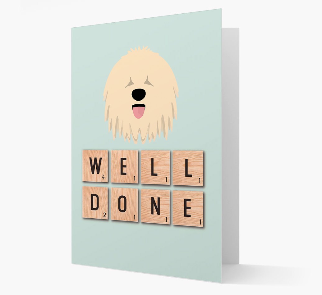 'Well Done' - Personalized {breedFullName} Card Front