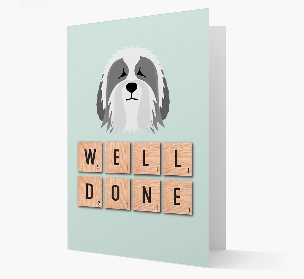 Well Done Card with {breedFullName} Yappicon Front