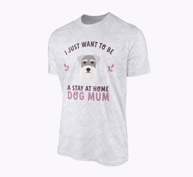 'Stay Home Mum' - Personalised {breedFullName} Adult T-Shirt