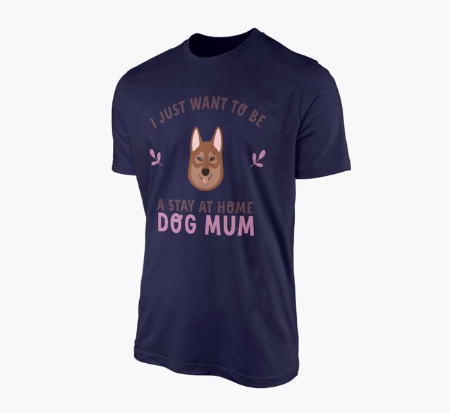 Stay at Home Dog Mum: Personalised {breedFullName} T-Shirt