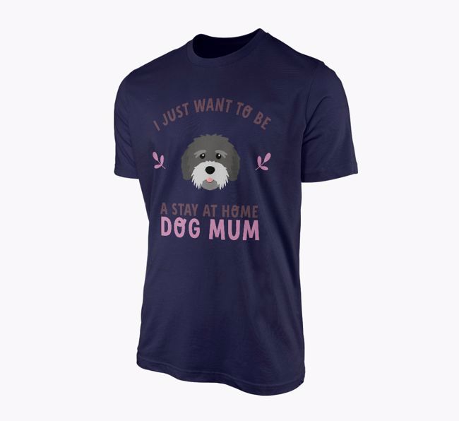 Stay at Home Dog Mum: Personalised {breedFullName} T-Shirt