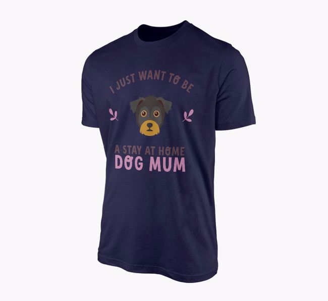 Stay at Home Dog Mum: Personalised {breedFullName} T-Shirt