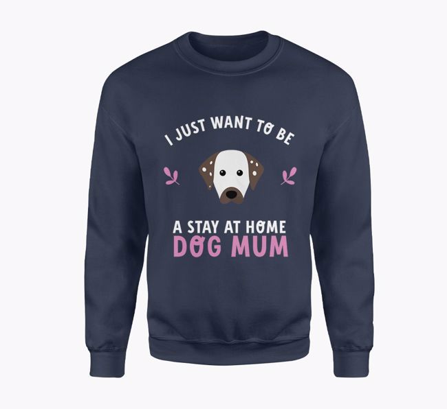 Stay at Home Dog Mum: Personalised {breedFullName} Jumper