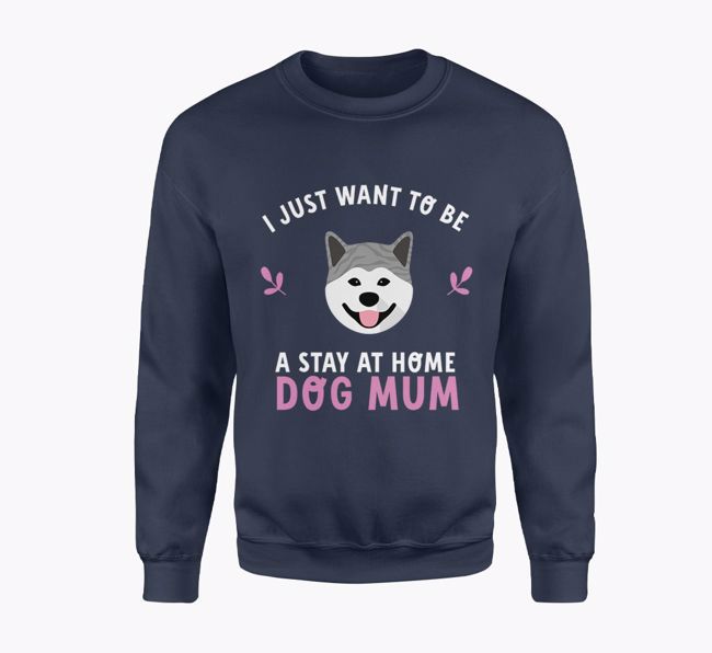 Stay at Home Dog Mum: Personalised {breedFullName} Jumper