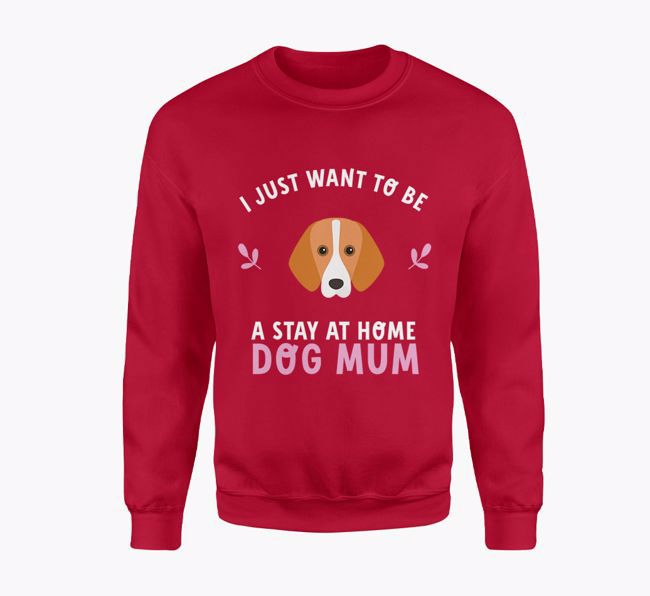 Stay at Home Dog Mum: Personalised {breedFullName} Jumper