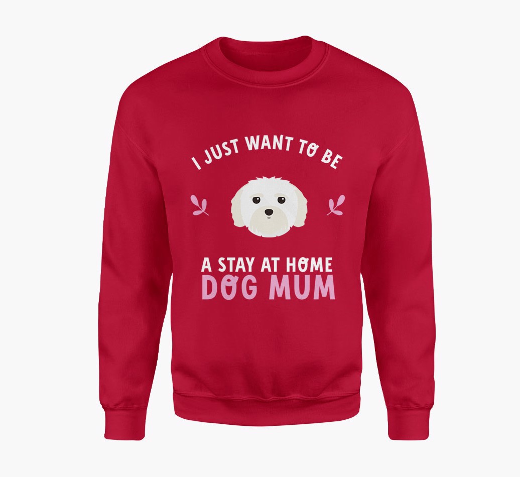 'Stay At Home Mum' - Personalised {breedFullName} Adult Jumper