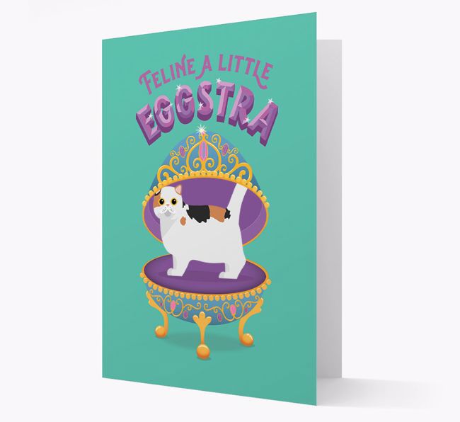 Feline a little Eggstra: Personalised {breedCommonName} Card