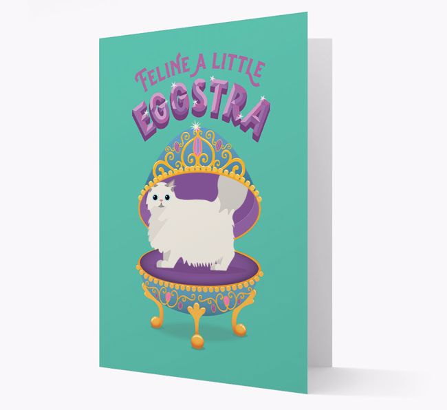 Feline a little Eggstra: Personalised {breedCommonName} Card
