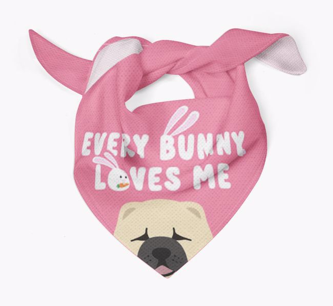 Every Bunny Loves Me: Personalised {breedFullName} Bandana