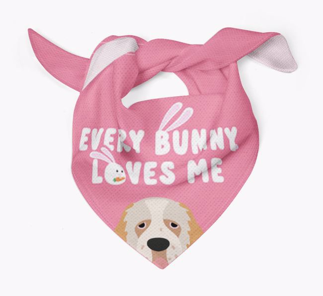 Every Bunny Loves Me: Personalised {breedFullName} Bandana