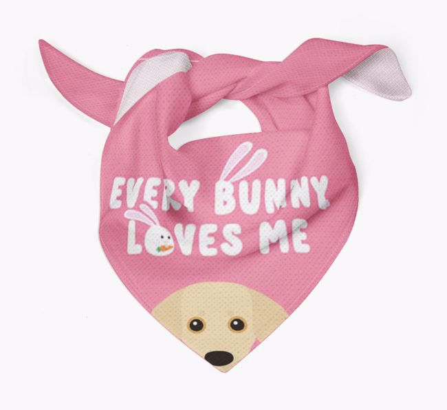 Every Bunny Loves Me: Personalised {breedFullName} Bandana