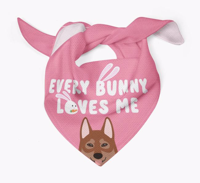 Every Bunny Loves Me: Personalised {breedFullName} Bandana