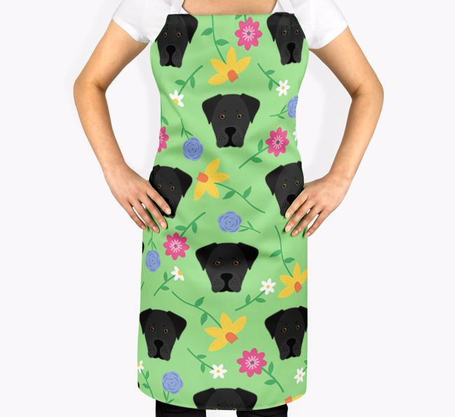 Floral Pattern: Personalized {breedFullName} Apron