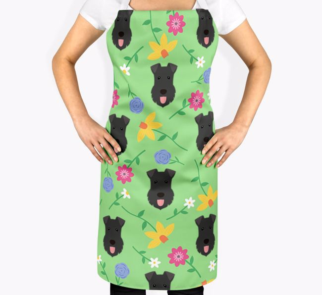 Floral Pattern: Personalised {breedFullName} Apron 