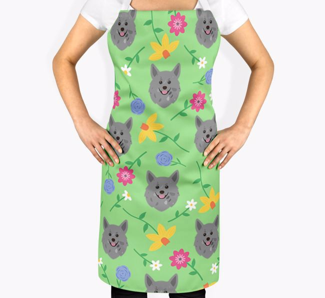 Floral Pattern: Personalised {breedFullName} Apron 