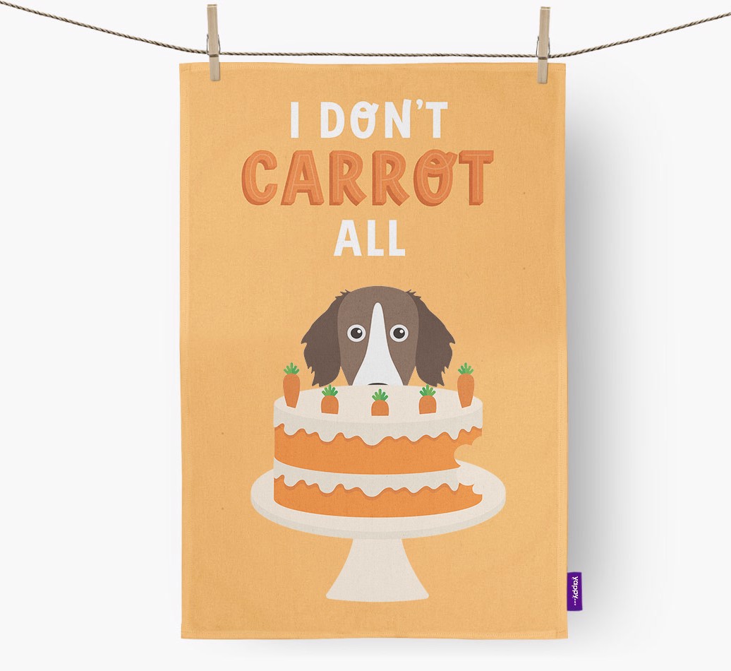 'I Don't Carrot All' - Personalized {breedFullName} Dish Towel