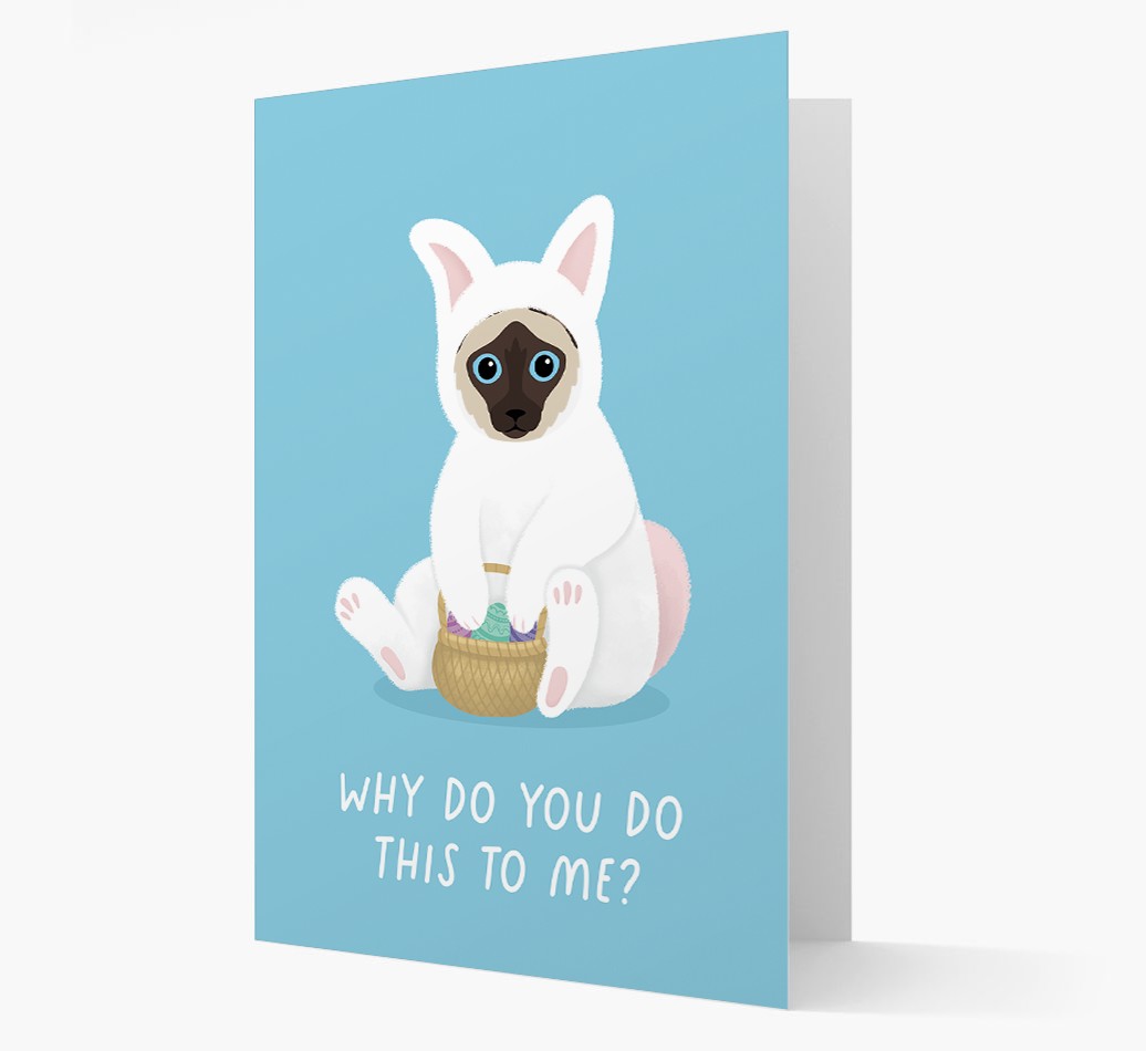 Bunny Costume: Personalized {breedCommonName} Card