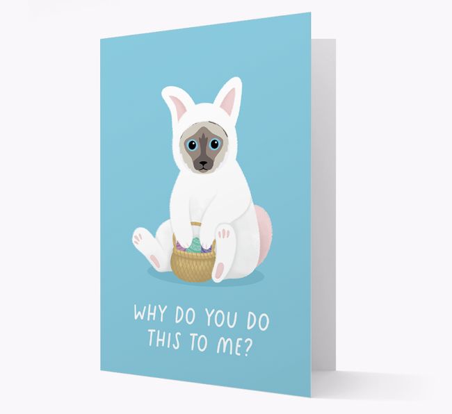 Bunny Costume: Personalised {breedCommonName} Card