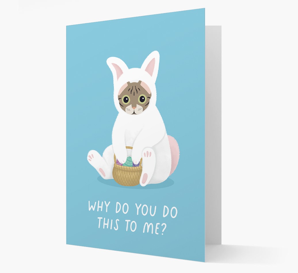 Bunny Costume: Personalized {breedCommonName} Card