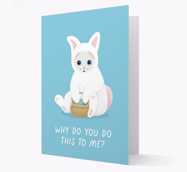 Bunny Costume: Personalised {breedCommonName} Card