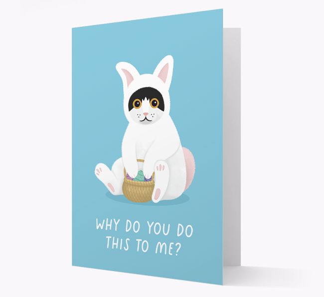 Bunny Costume: Personalised {breedCommonName} Card
