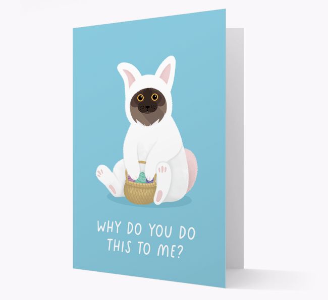 Bunny Costume: Personalised {breedCommonName} Card