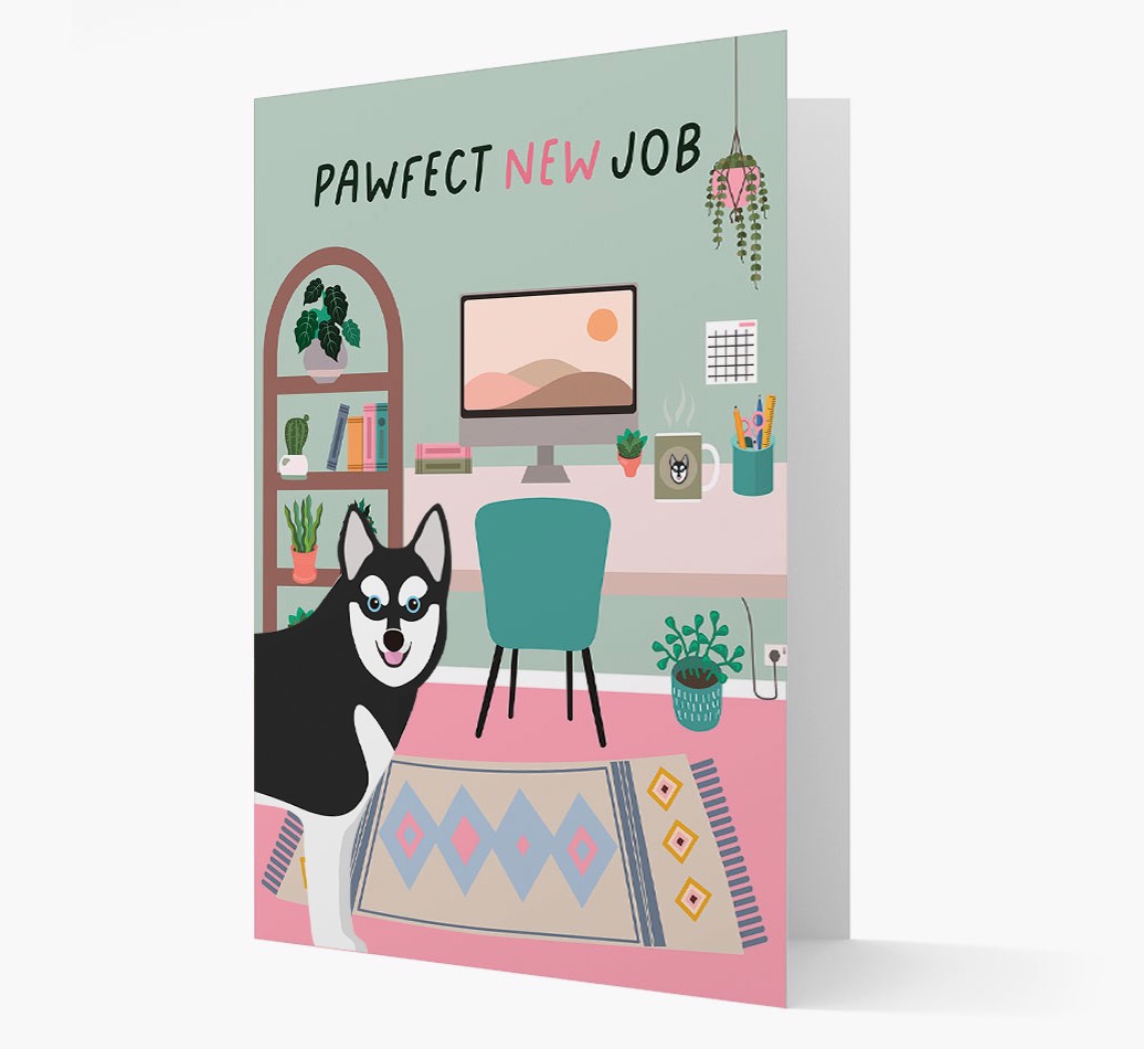 'Pawfect New Job' - Personalised {breedFullName} Card