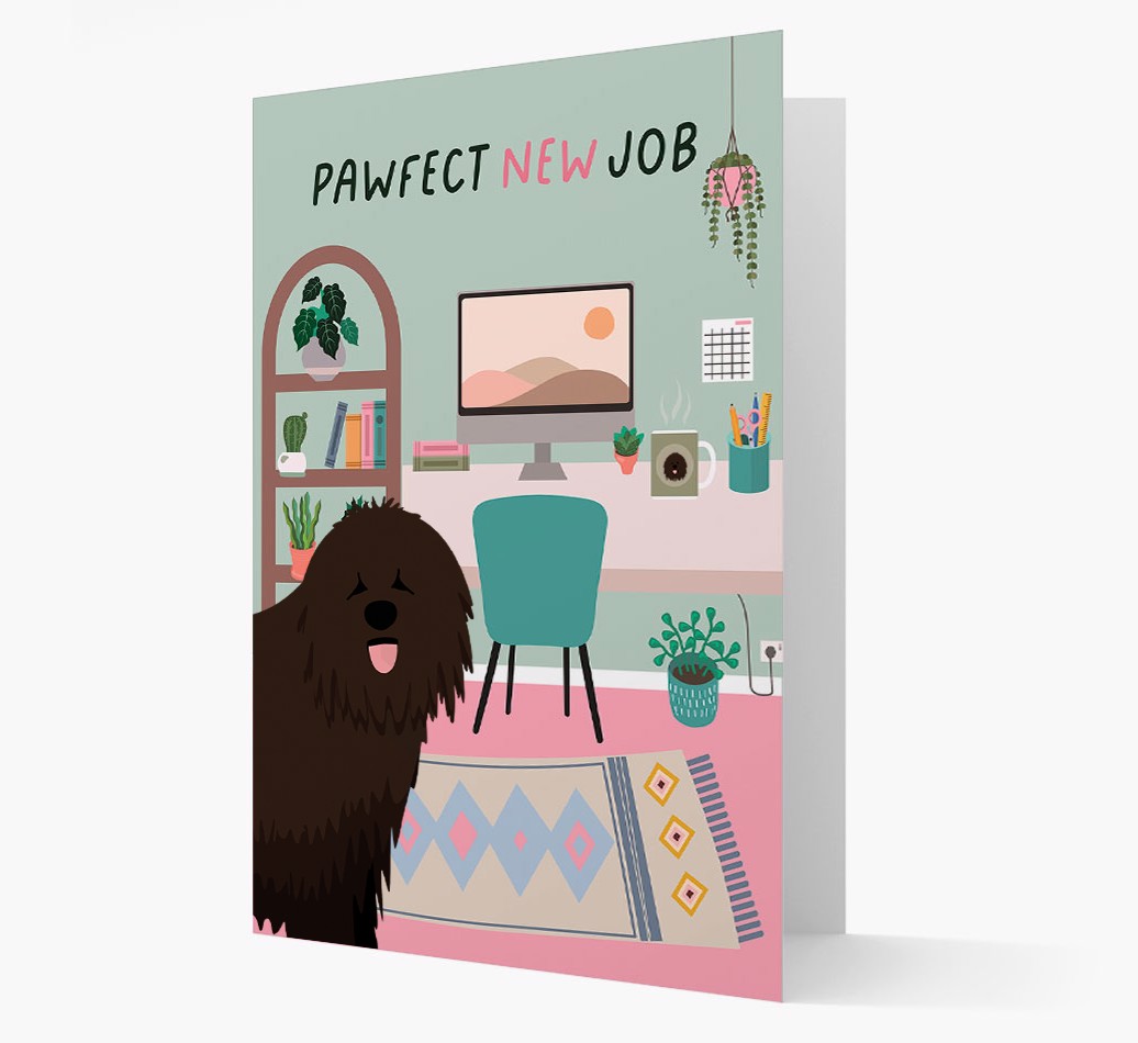 'Pawfect New Job' - Personalized {breedFullName} Card
