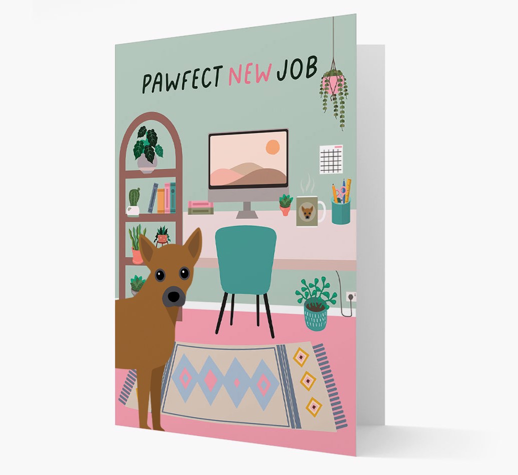 'Pawfect New Job' - Personalised {breedFullName} Card