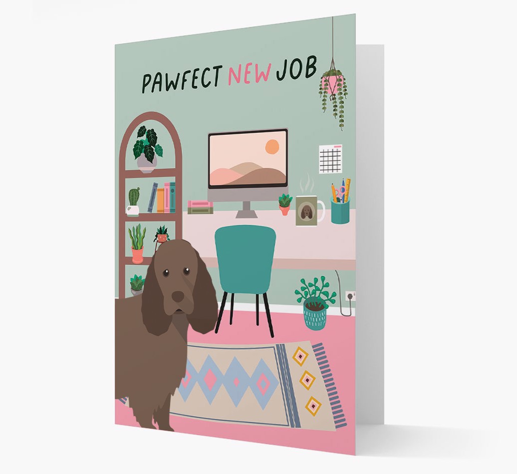 'Pawfect New Job' - Personalised {breedFullName} Card