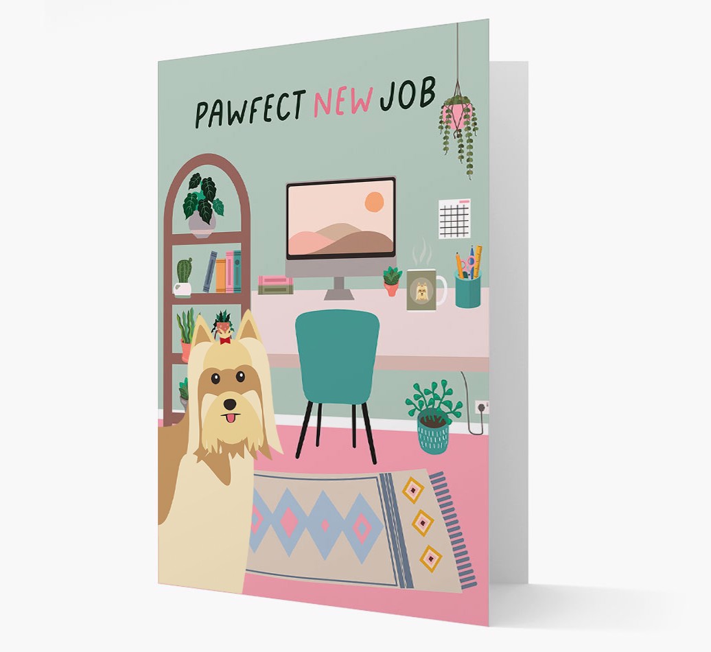 'Pawfect New Job' - Personalized {breedFullName} Card