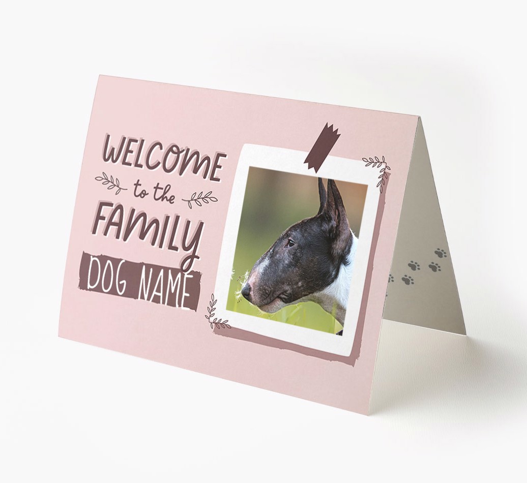 'Welcome To The Family' - Personalised {breedFullName} Card