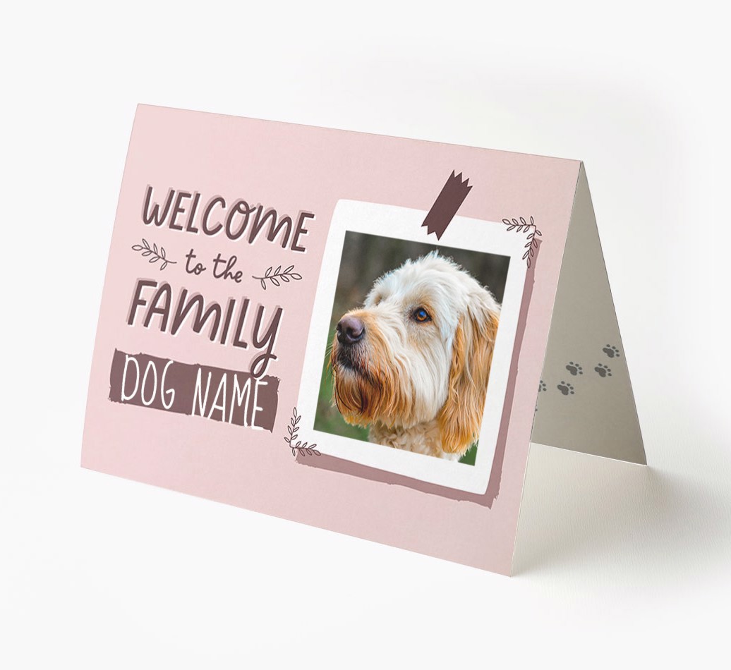 'Welcome To The Family' - Personalised {breedFullName} Card