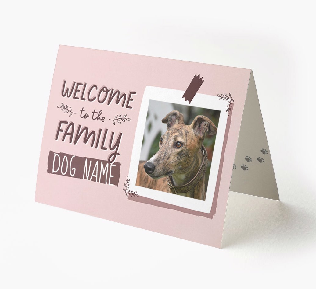 'Welcome To The Family' - Personalised {breedFullName} Card