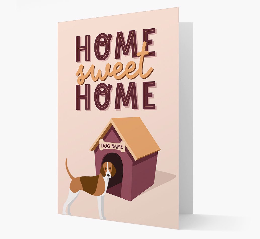 'Home Sweet Home' - Personalized {breedFullName} Card