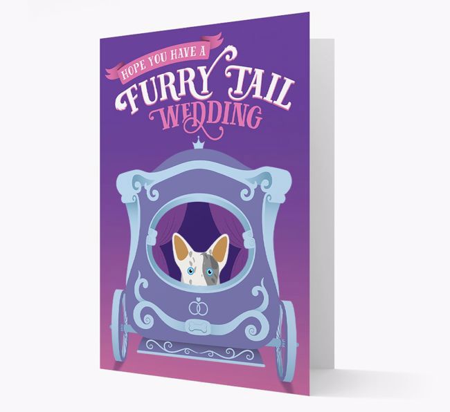 Furry Tail Wedding: Personalised {breedFullName} Card