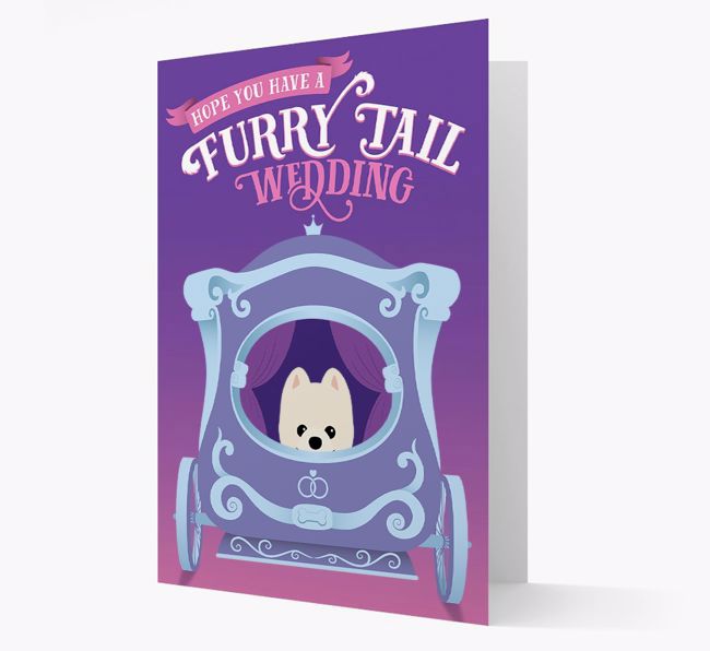 Furry Tail Wedding: Personalized {breedFullName} Card