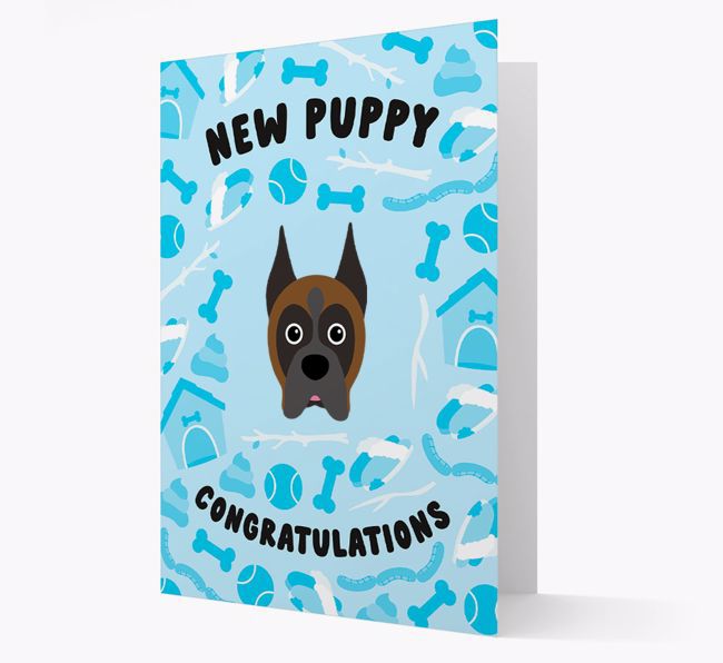 New Puppy, Congratulations: Personalized {breedFullName} Card