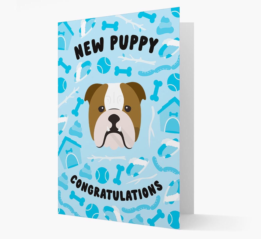 New Puppy, Congratulations: Personalized {breedFullName} Card