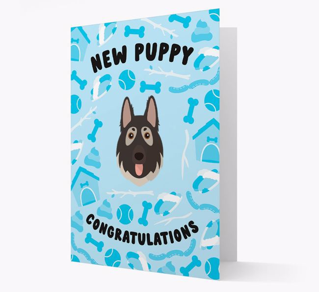 New Puppy, Congratulations: Personalized {breedFullName} Card