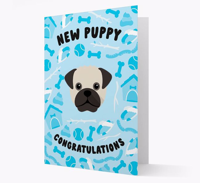 New Puppy, Congratulations: Personalized {breedFullName} Card