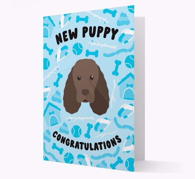 New Puppy, Congratulations: Personalized {breedFullName} Card